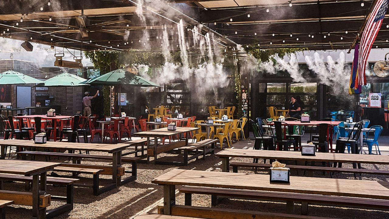 The downtown Phoenix patio at Arizona Wilderness Brewing is typically bustling and packed with patrons; however, on the 21st day of 110-plus-degree heat, the patio was barren.