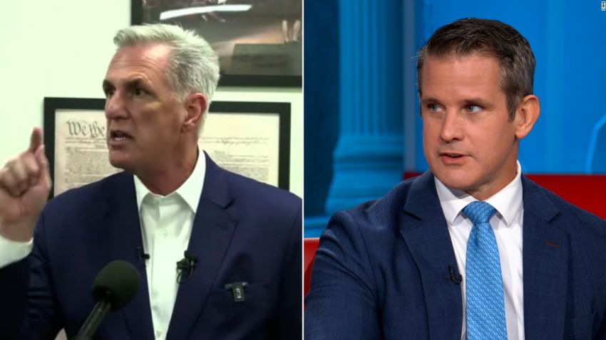 Kevin McCarthy and Adam Kinzinger split