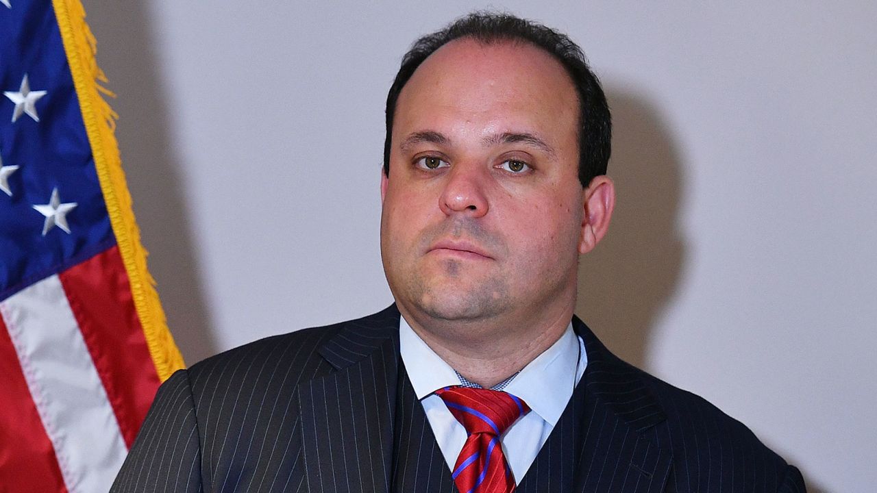 A November 19, 2020 photo shows Trump campaign advisor Boris Epshteyn at the Republican National Committee headquarters in Washington, DC.
