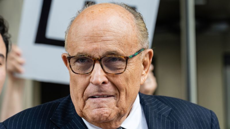 Giuliani to negotiate bond and surrender in Fulton County Wednesday, sources say