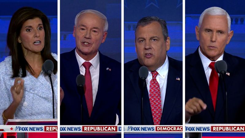 Watch how the debate crowd reacted when candidates targeted Trump