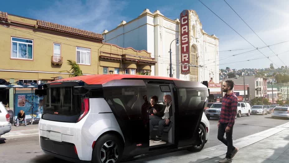 Cruise Origin driverless shuttle