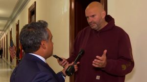 Fetterman tells CNN what his fellow colleagues think of his casual clothes