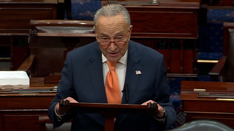 Schumer calls out McCarthy during remarks about passing spending bill