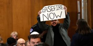 Israel hearing interrupted by pro-Palestine protesters