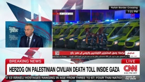 Bash presses Israeli ambassador: ‘How many Palestinian civilians does Israel think have been killed?’
