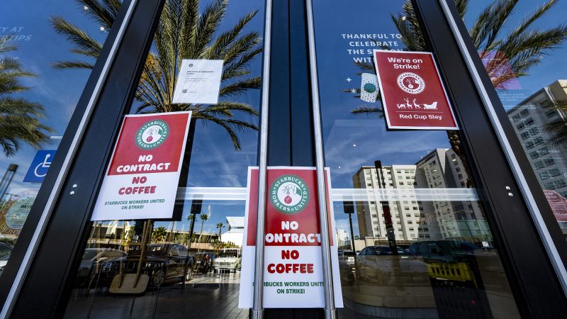 Largest Starbucks strike in history is planned for Thursday. It shows US labor unrest isn’t over yet