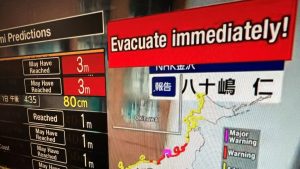Massive earthquake slams Japan, residents flee some coastal areas